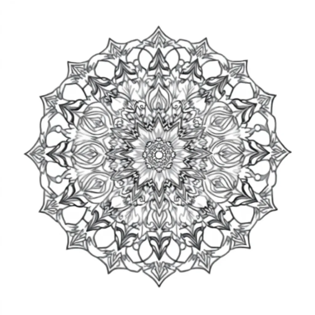 Animal Mandala coloring page