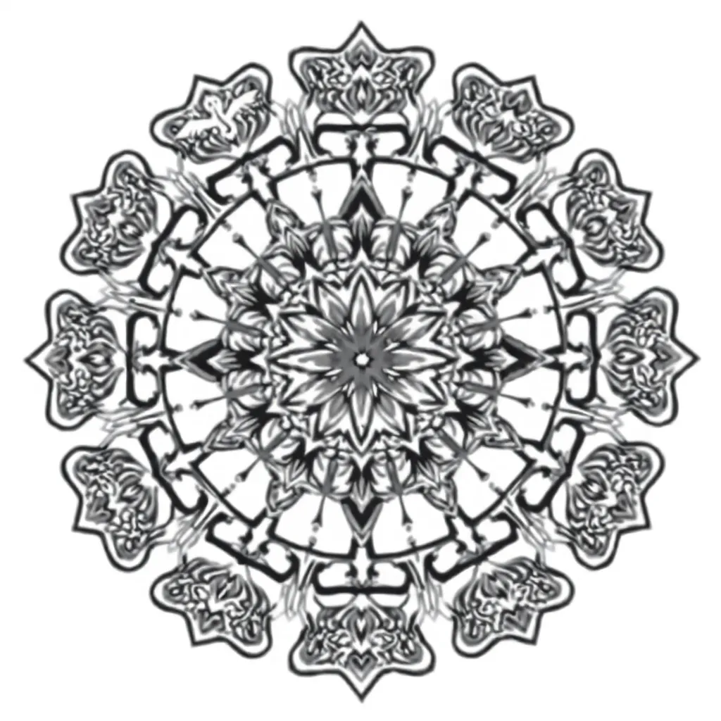 Animal Mandala coloring page