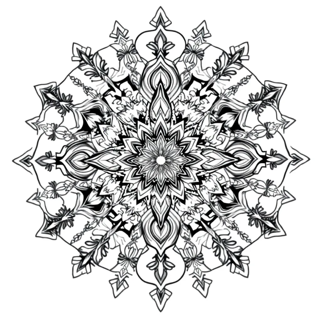Animal Mandala coloring page