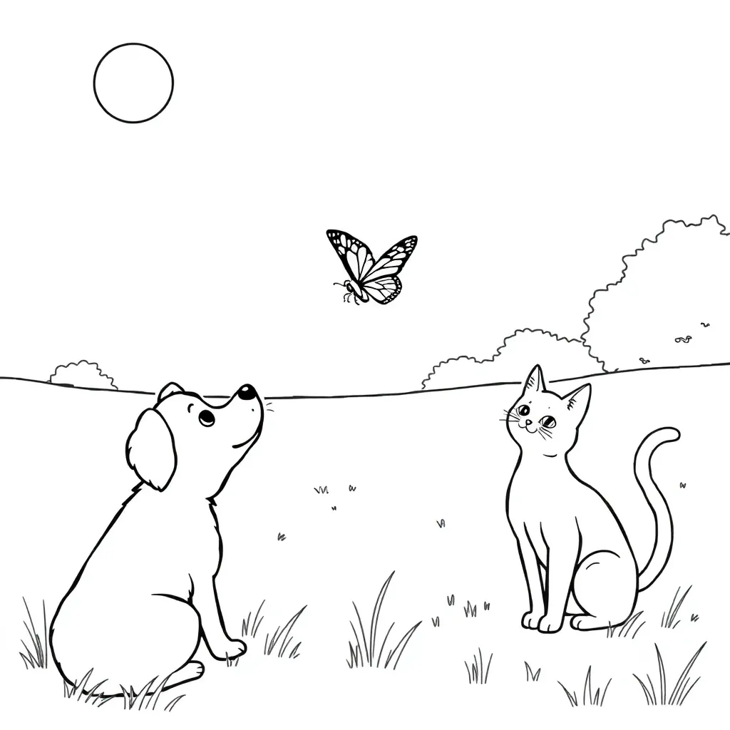 Animals coloring page