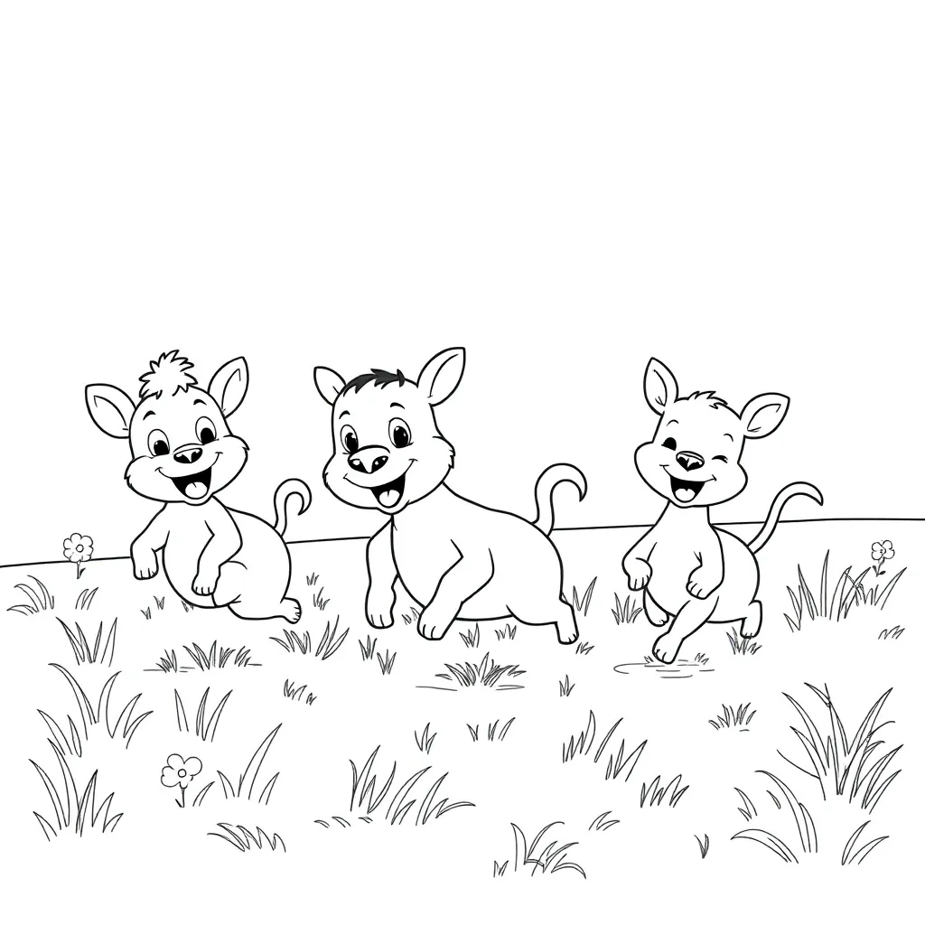 Animals coloring page
