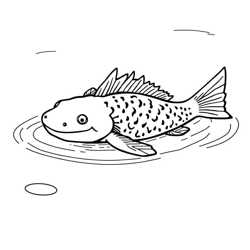Axolotl coloring page