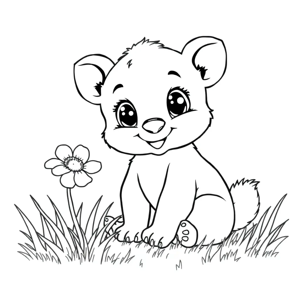 Baby Animal coloring page