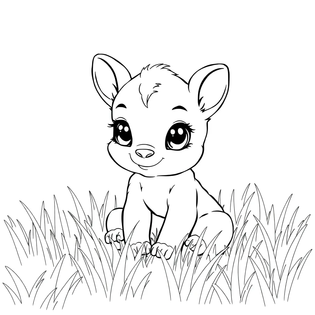 Baby Animal coloring page