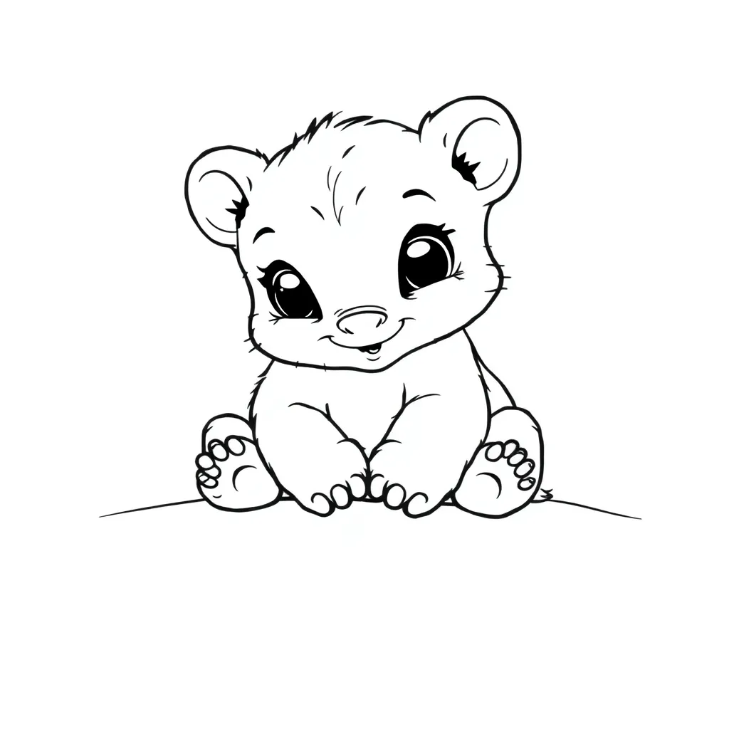 Baby Animal coloring page