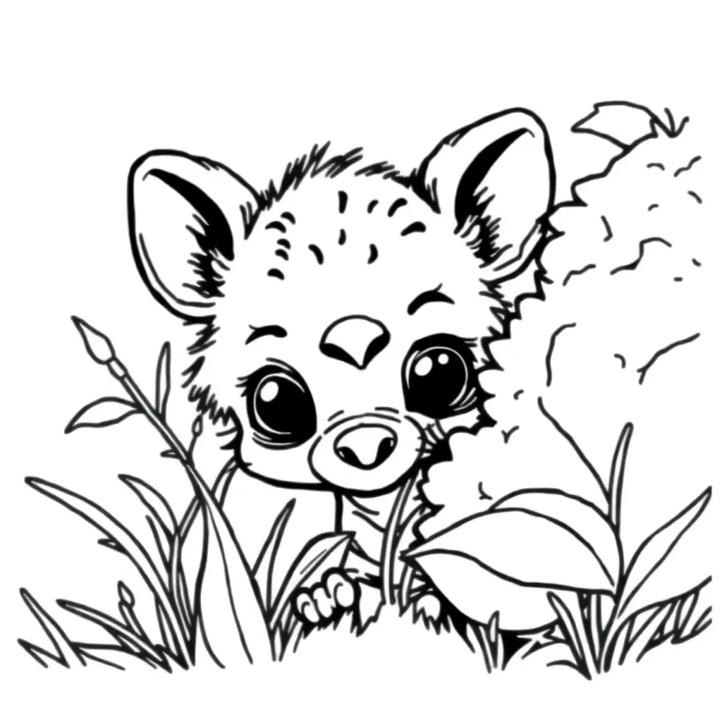 Baby Animal coloring page