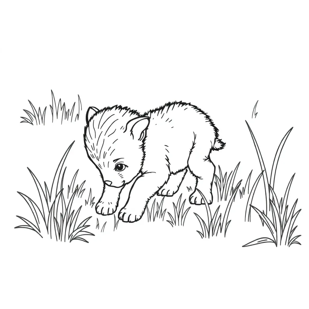 Baby Animal coloring page