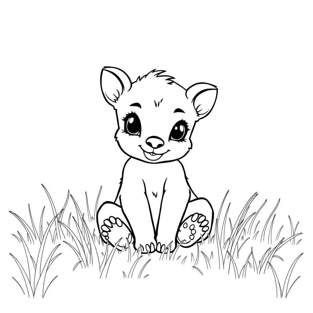 Baby Animal coloring page