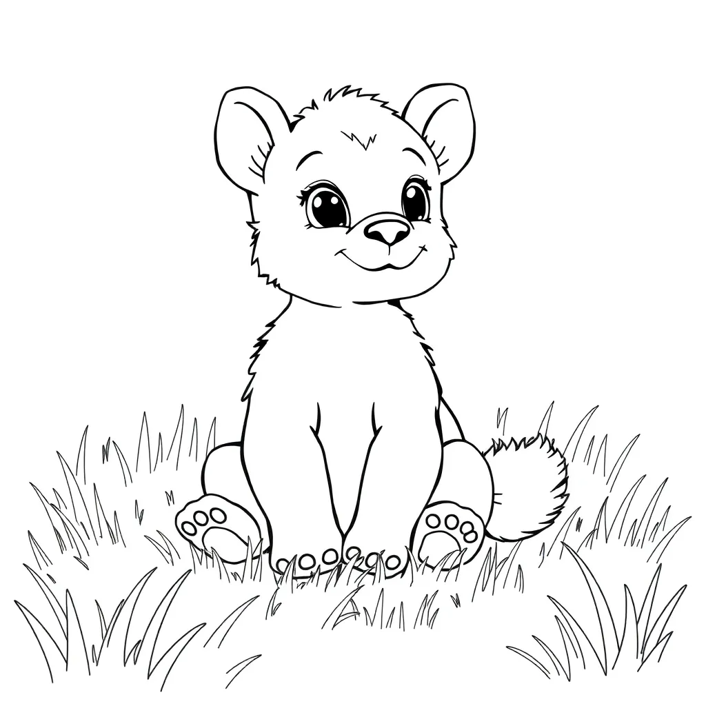 Baby Animal coloring page