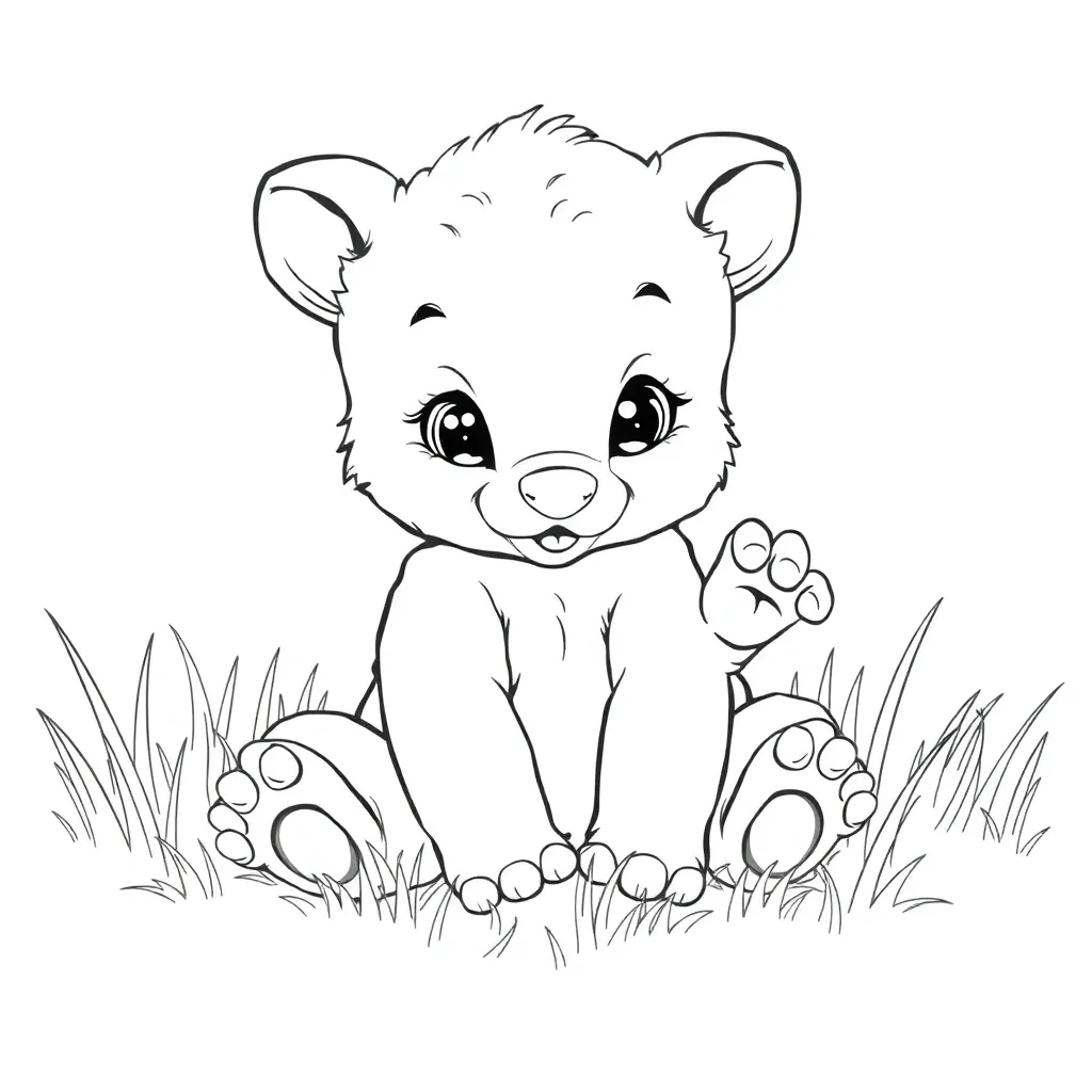 Baby Animal coloring page