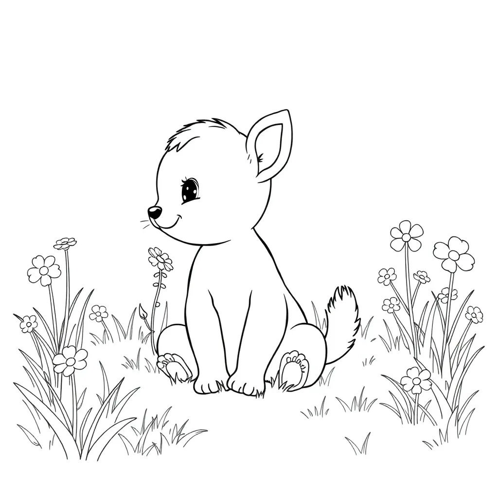 Baby Animal coloring page