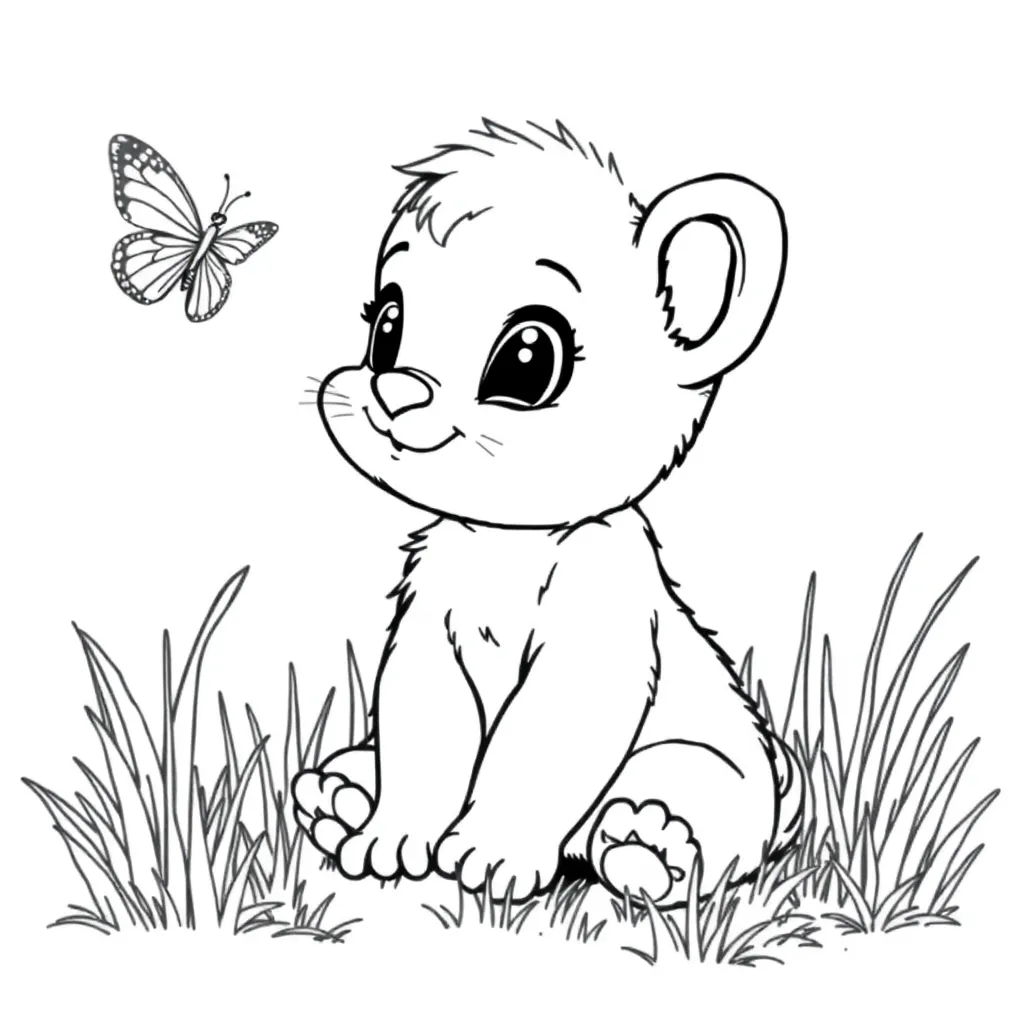 Baby Animal coloring page