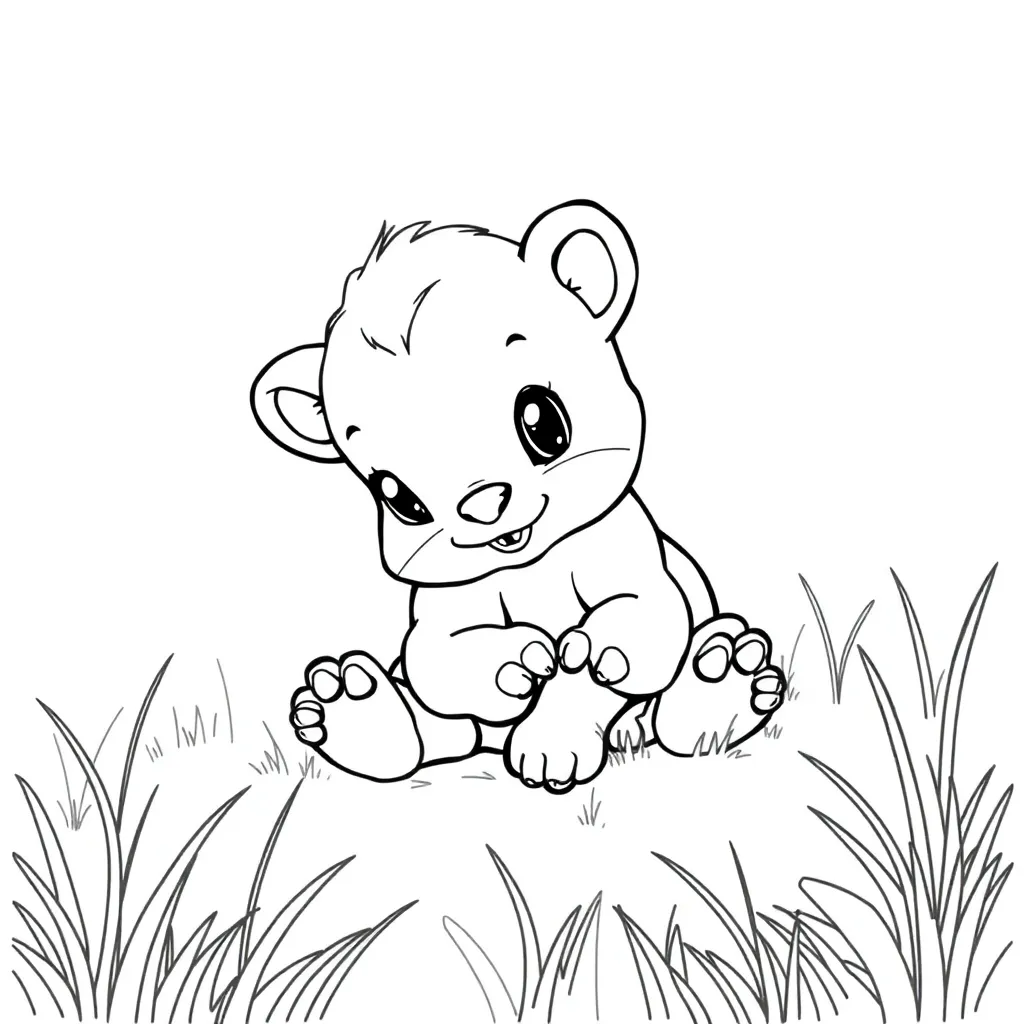 Baby Animal coloring page