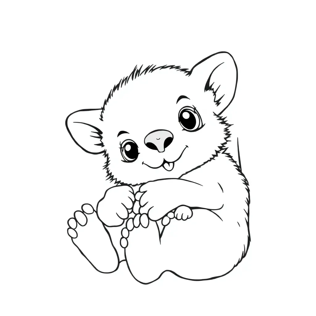 Baby Animal coloring page