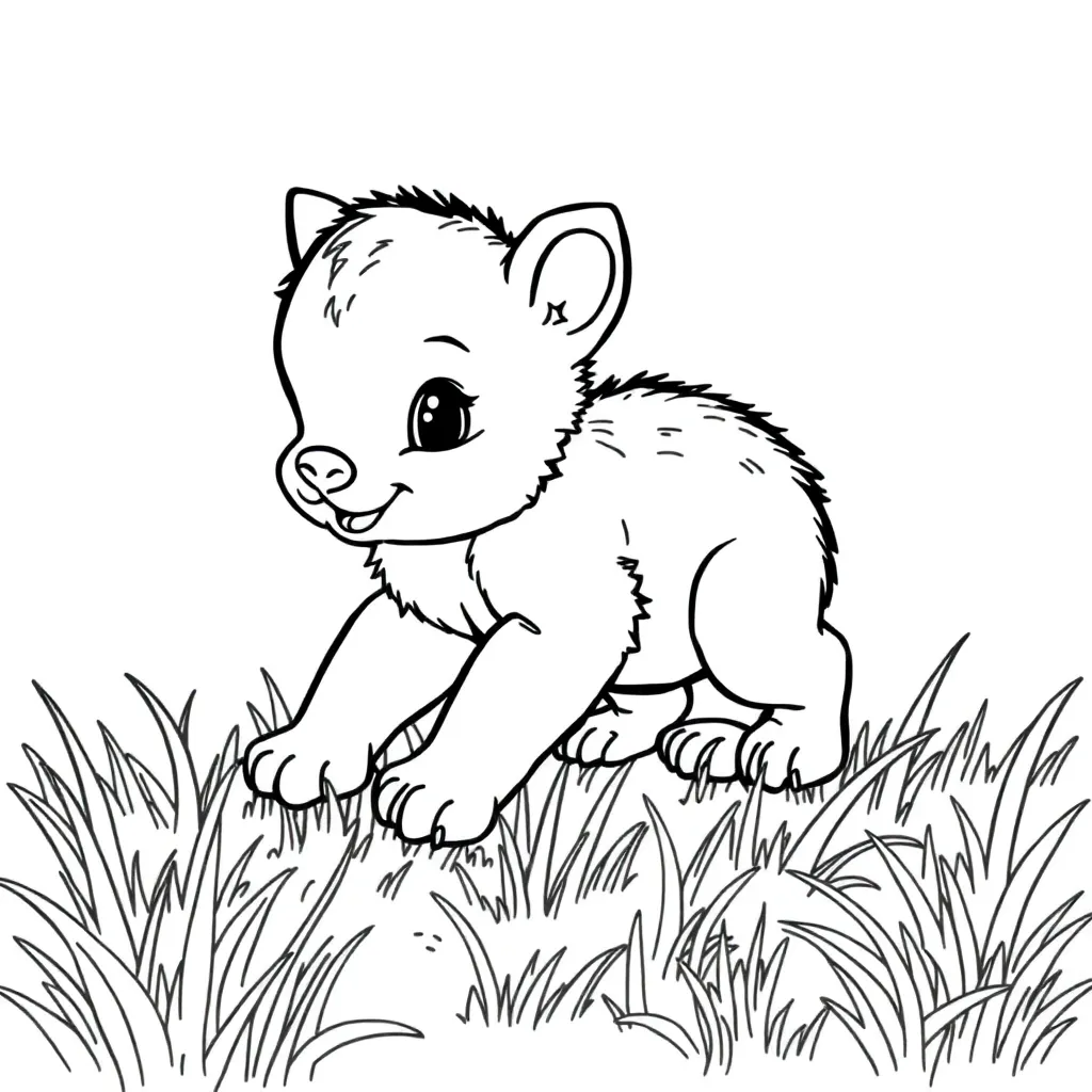 Baby Animal coloring page