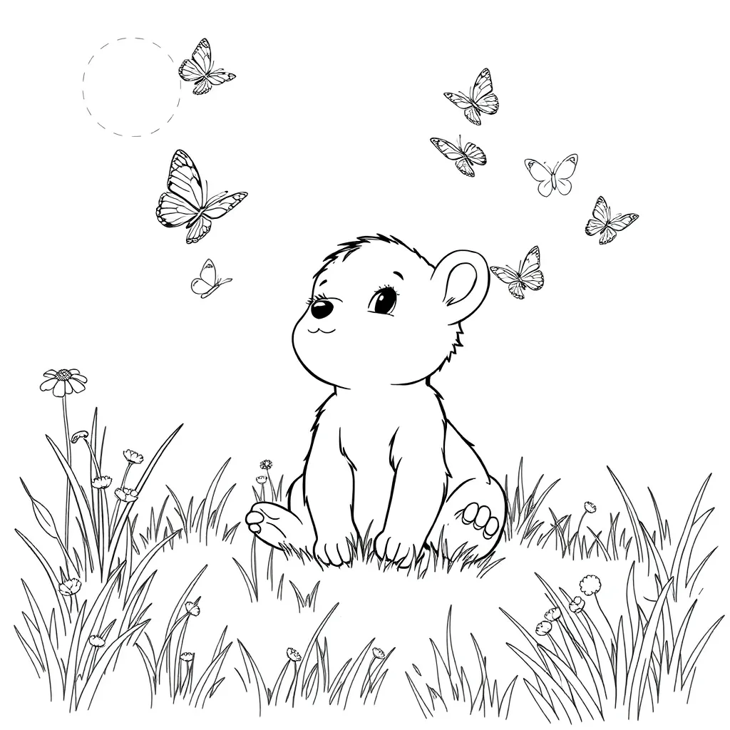 Baby Animal coloring page
