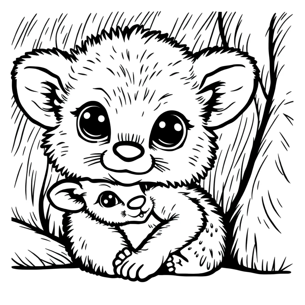 Baby Animal coloring page