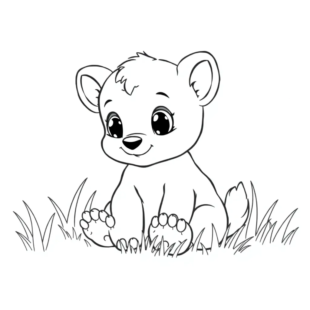 Baby Animal coloring page
