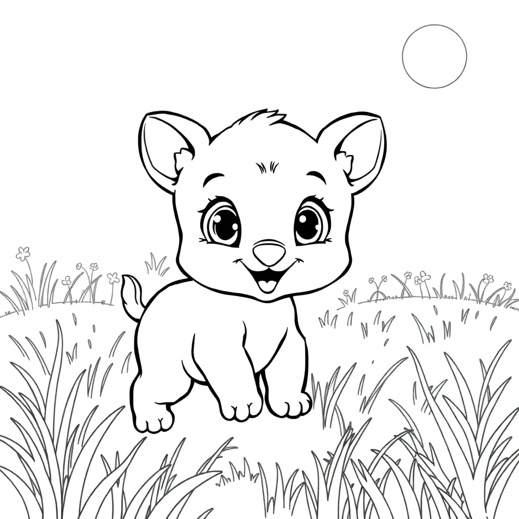 Baby Animal coloring page