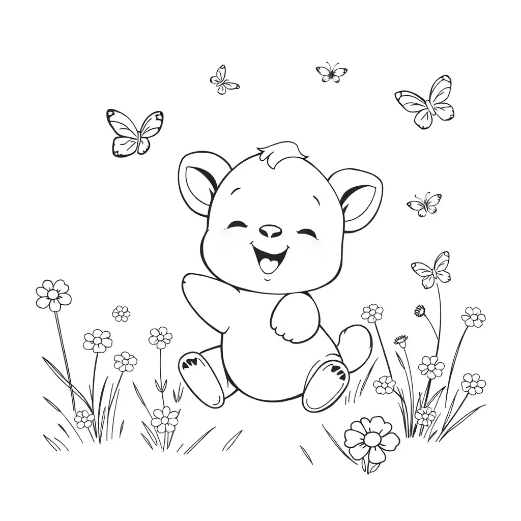 Baby Animal coloring page