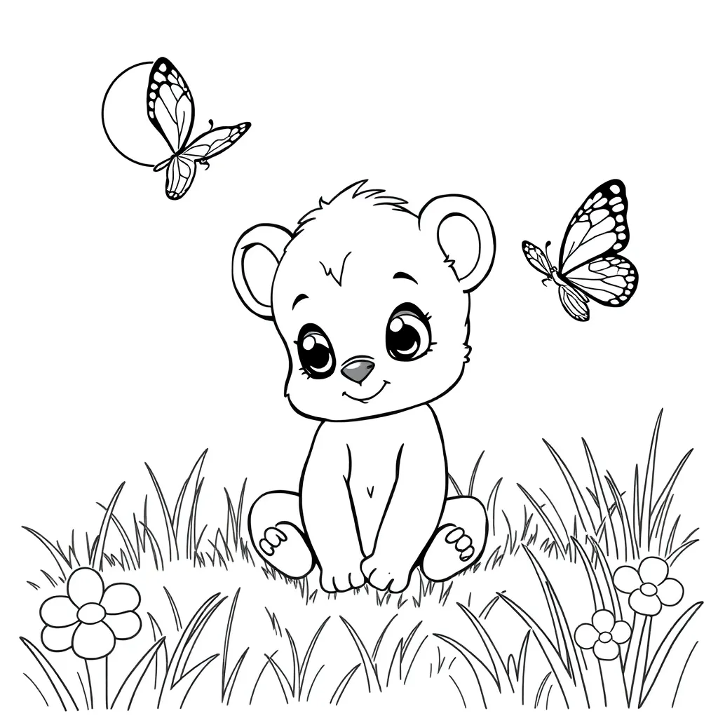 Baby Animal coloring page