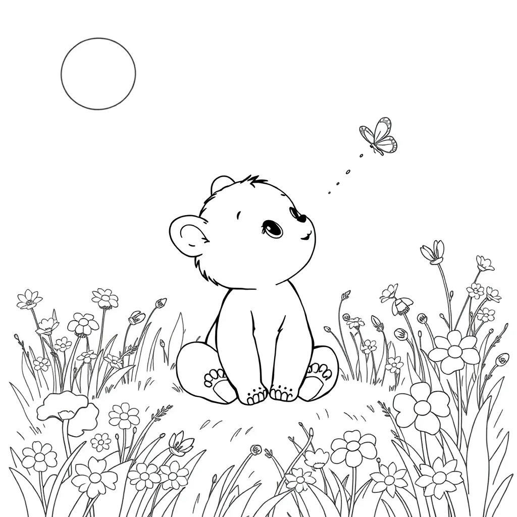 Baby Animal coloring page