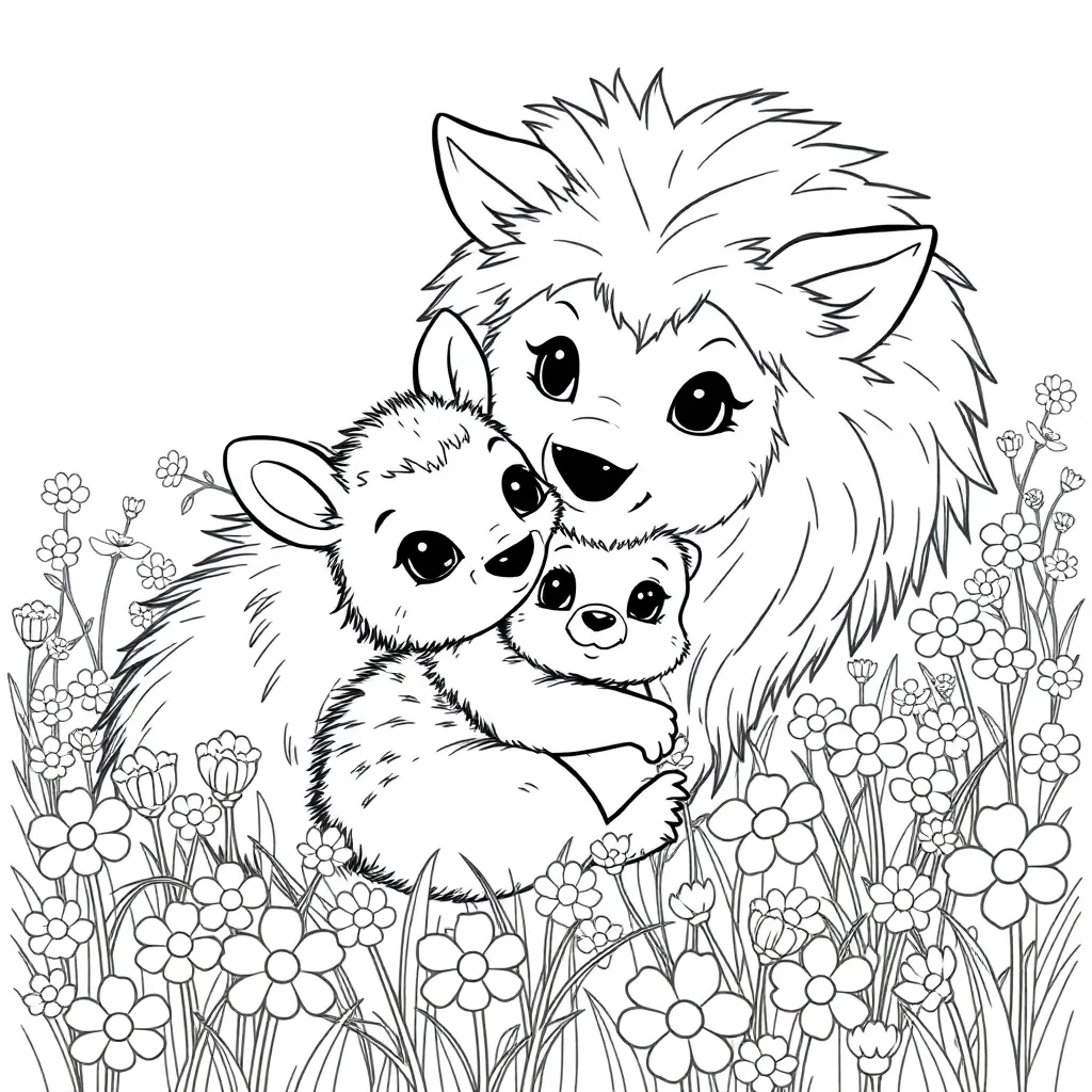 Baby Animal coloring page