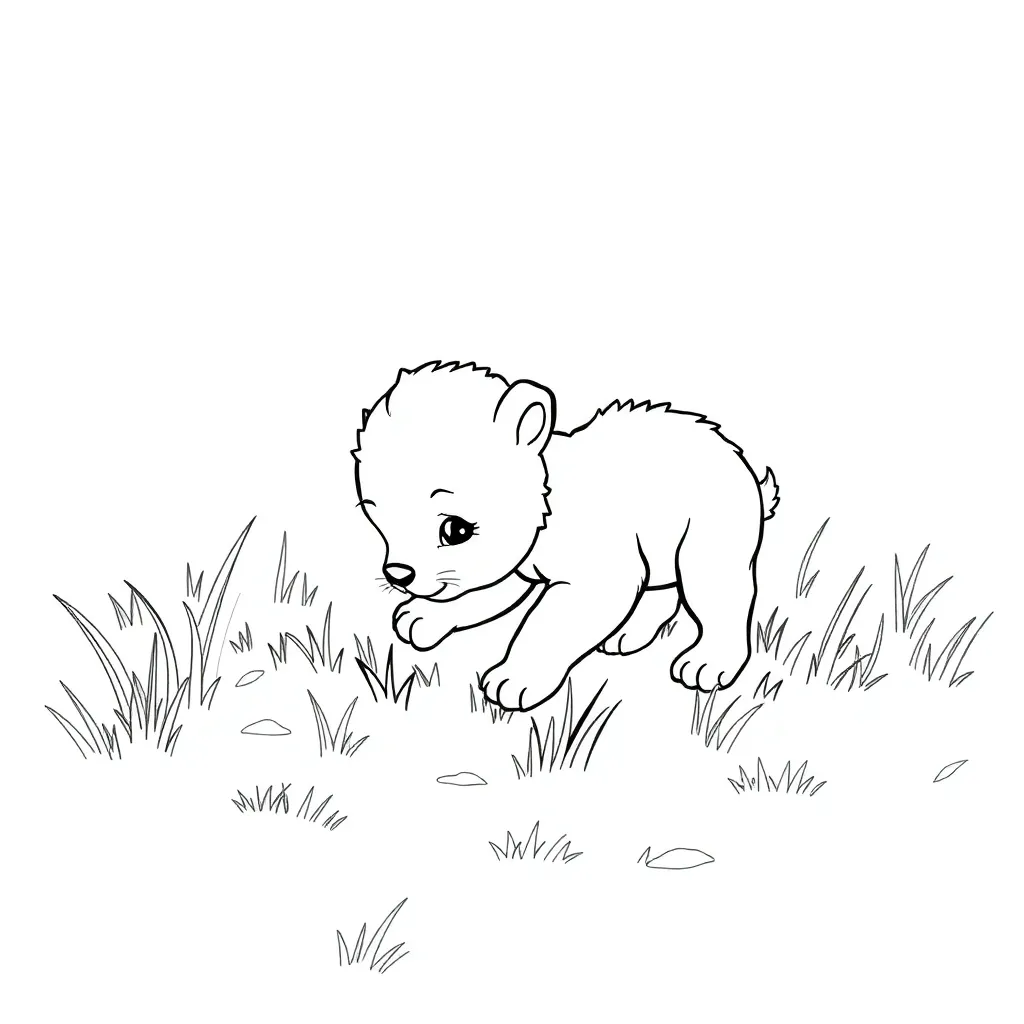 Baby Animal coloring page