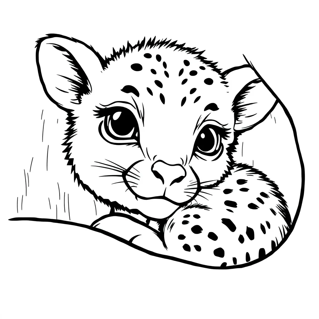 Baby Animal coloring page