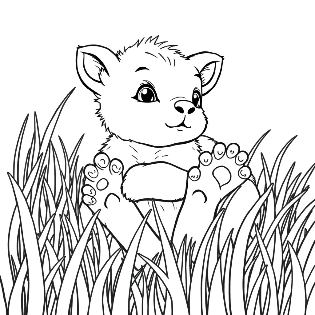 Baby Animal coloring page