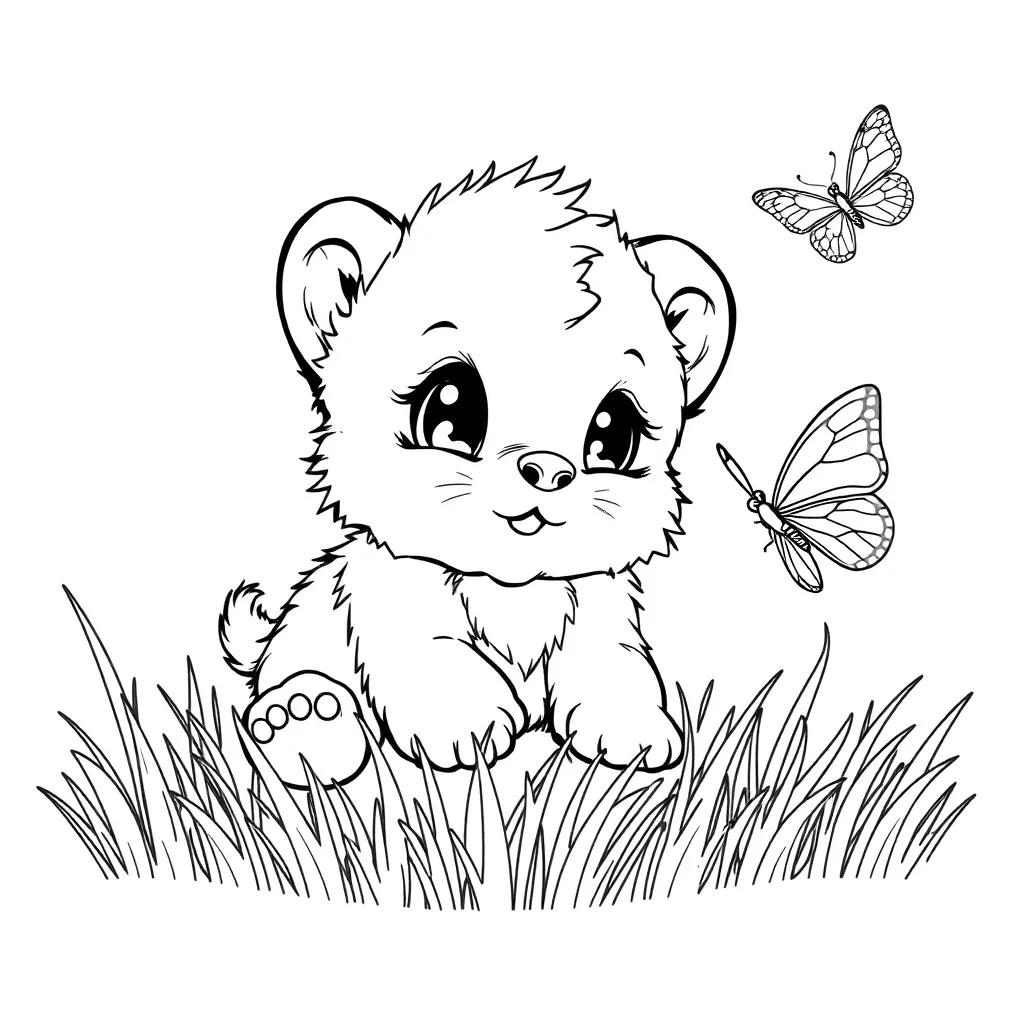 Baby Animal coloring page