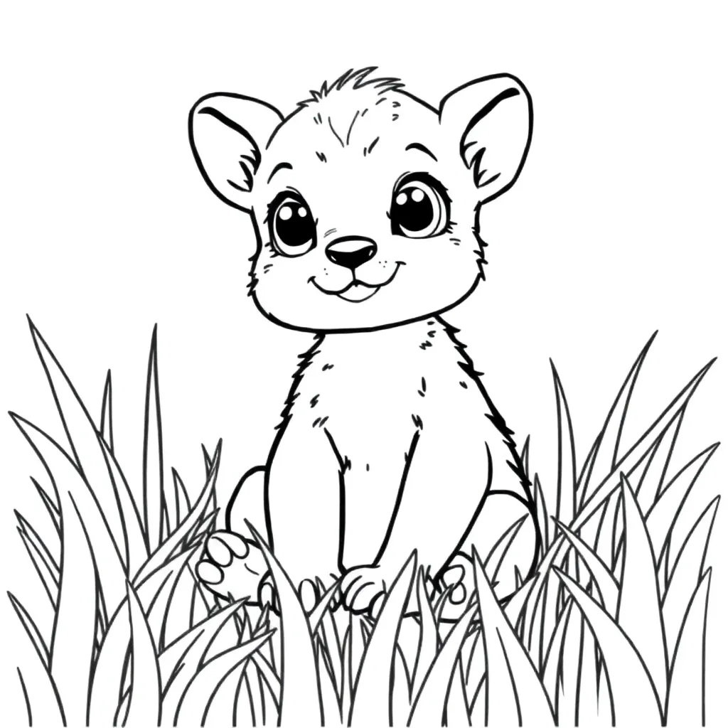 Baby Animal coloring page