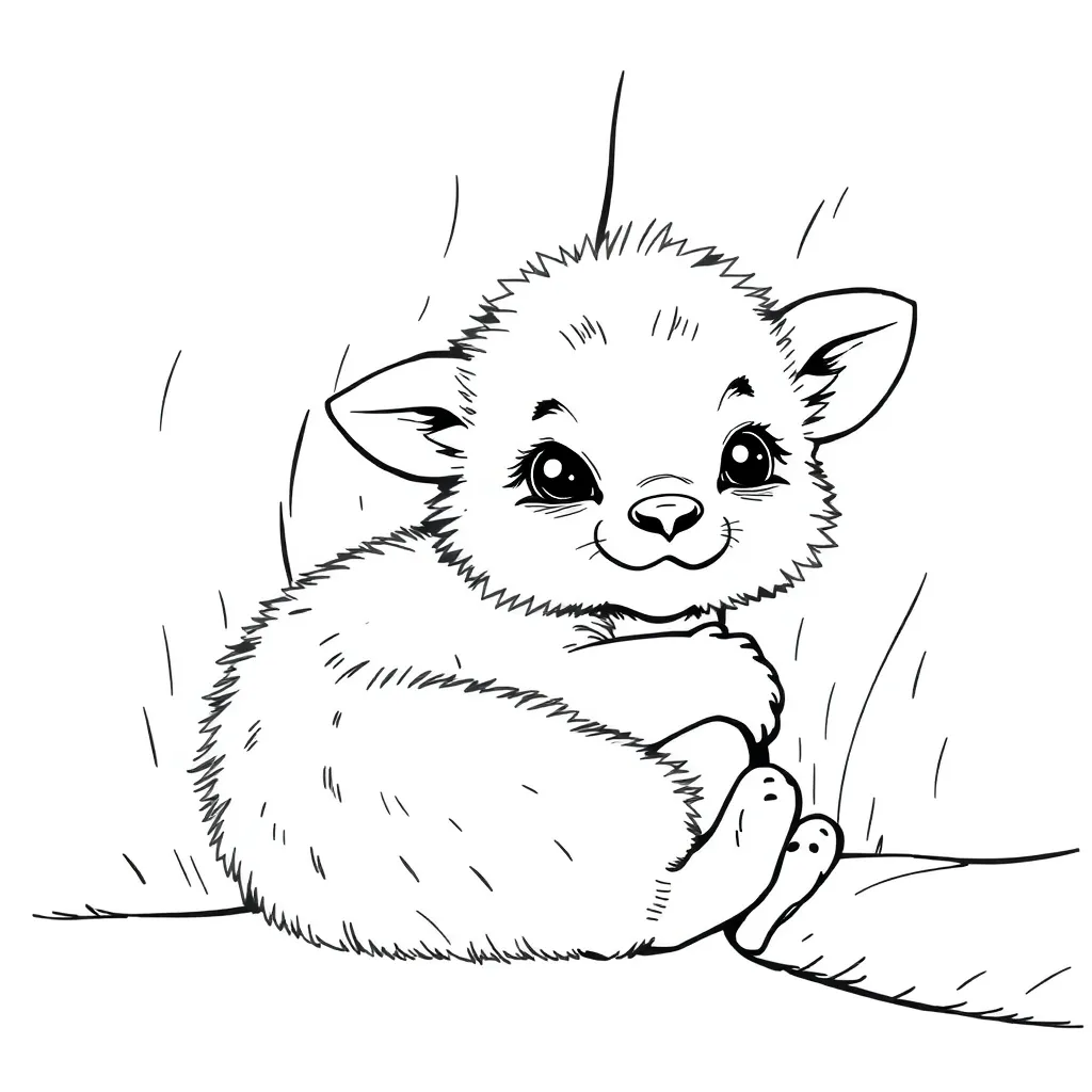 Baby Animal coloring page