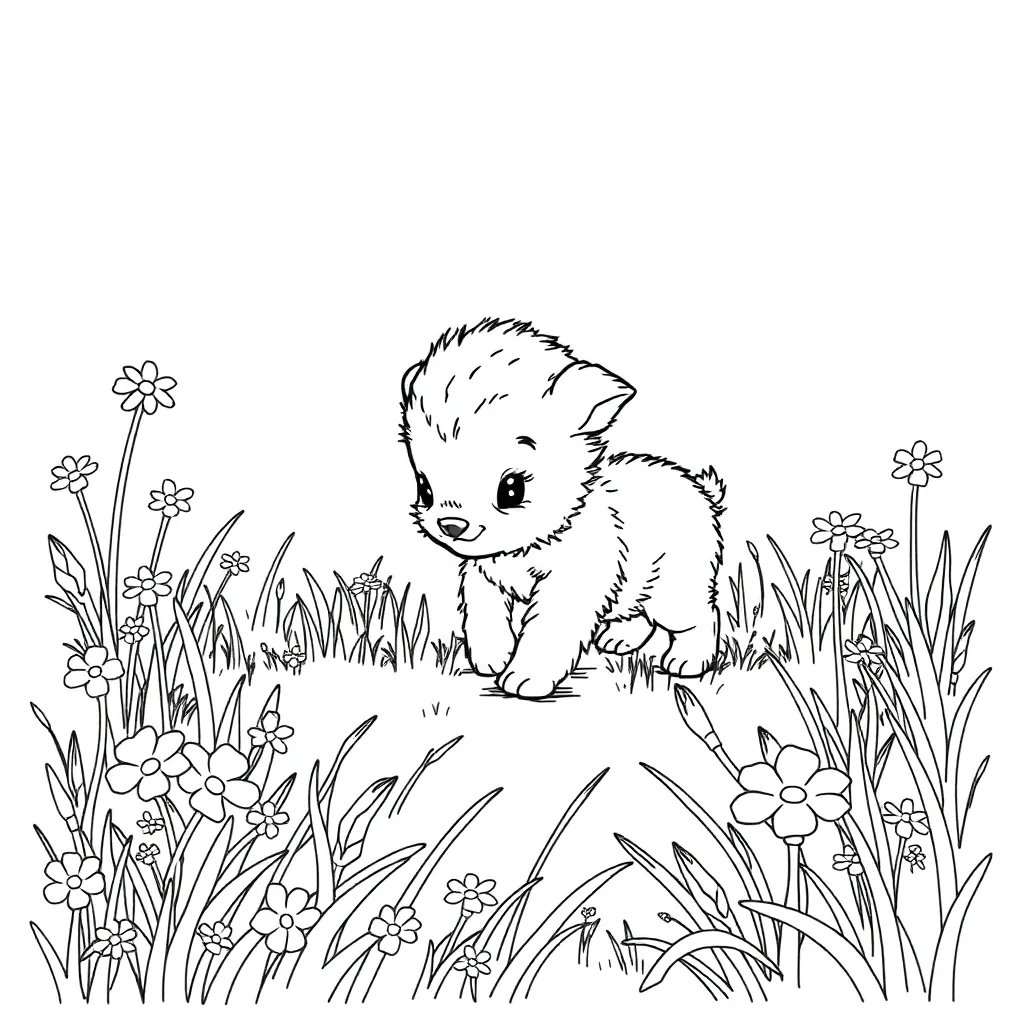Baby Animal coloring page