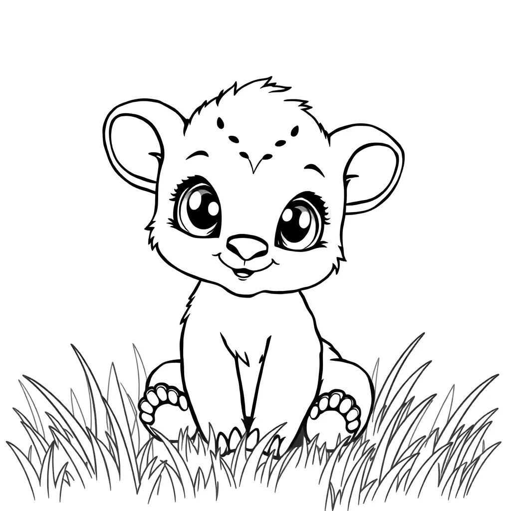 Baby Animal coloring page