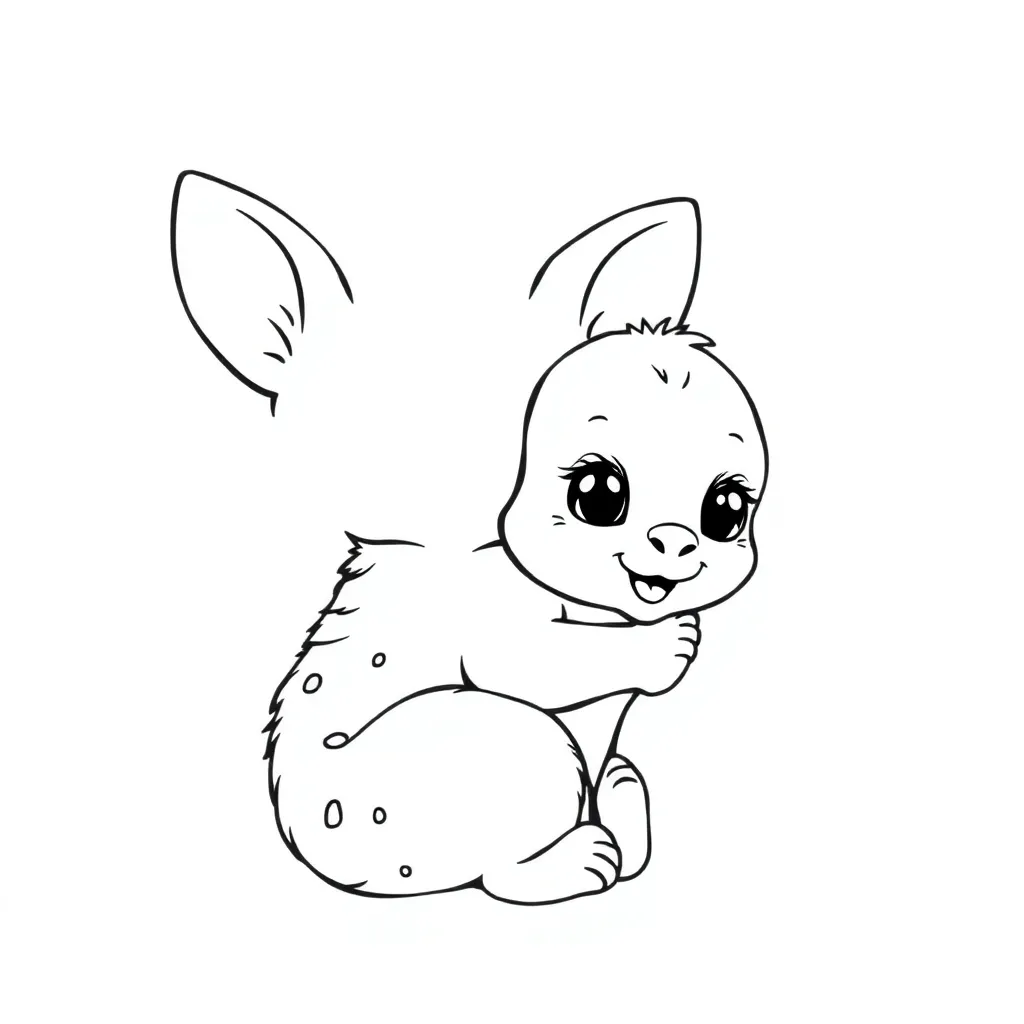 Baby Animal coloring page