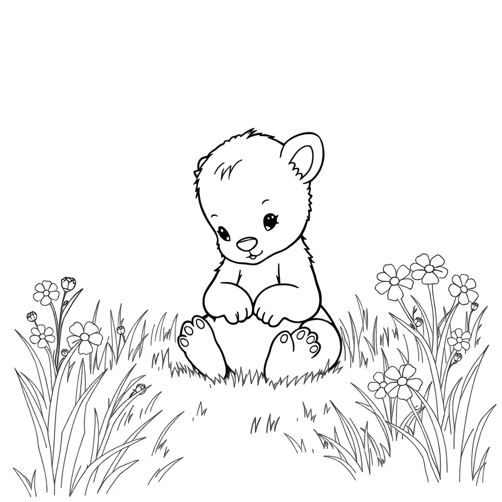 Baby Animal coloring page
