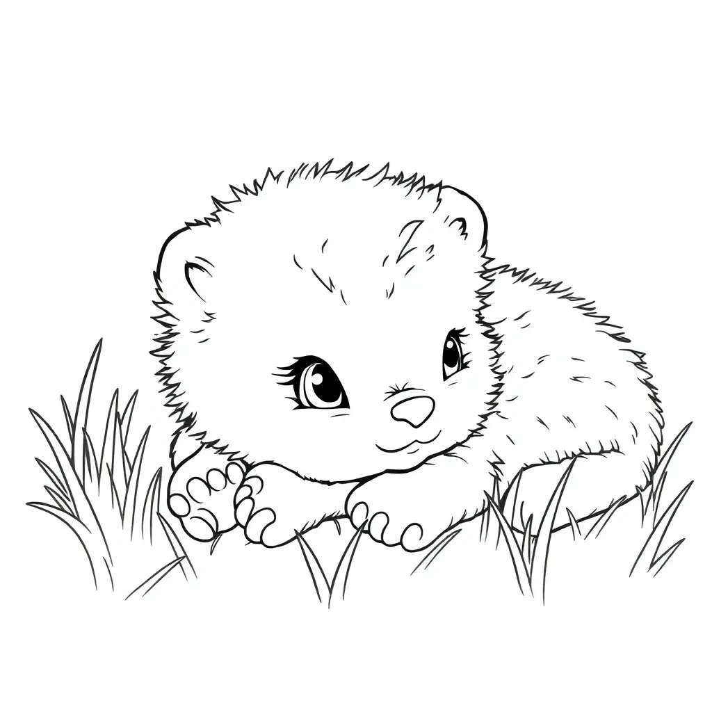 Baby Animal coloring page