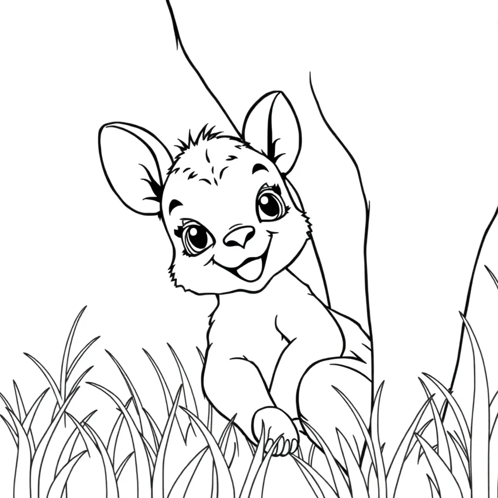 Baby Animal coloring page