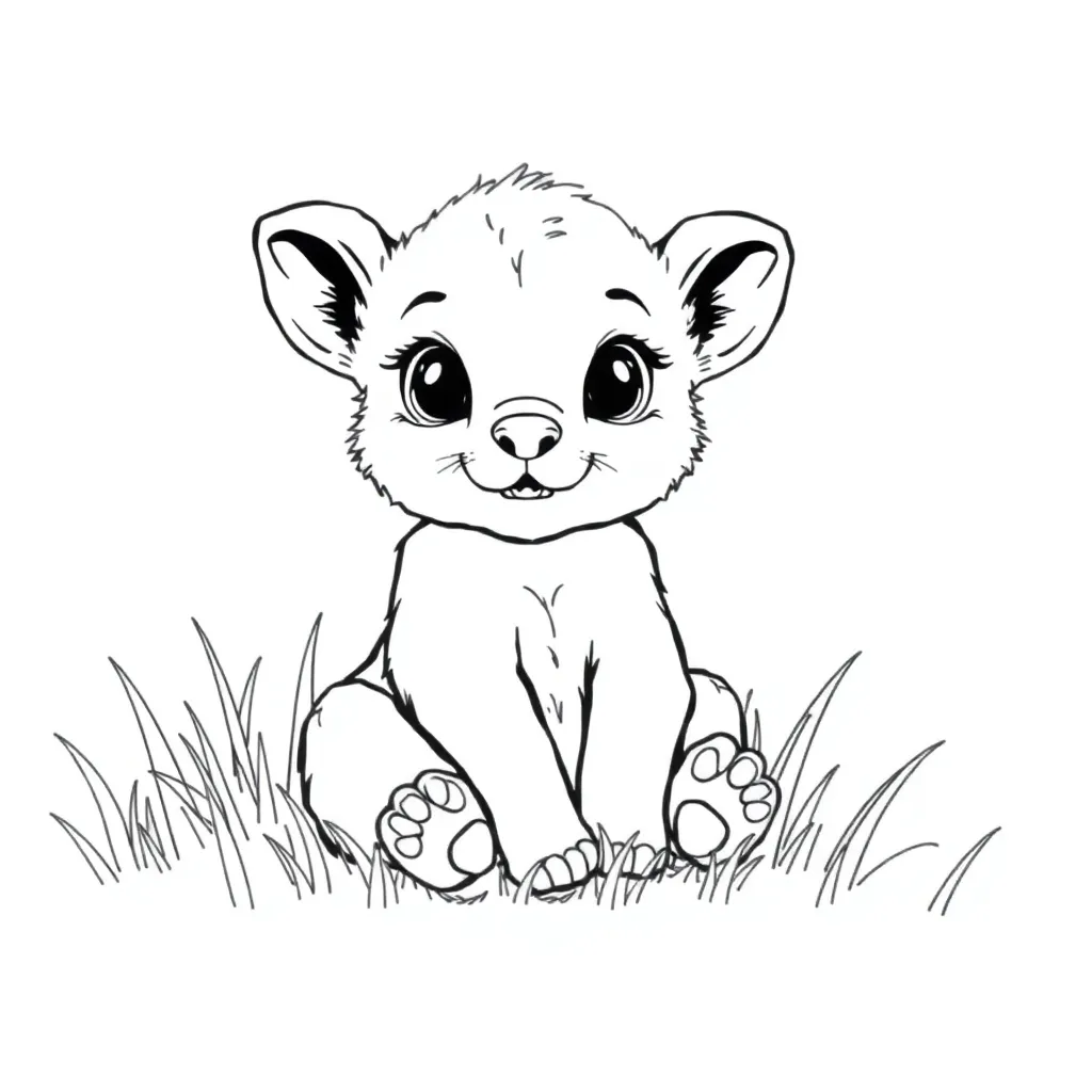 Baby Animal coloring page