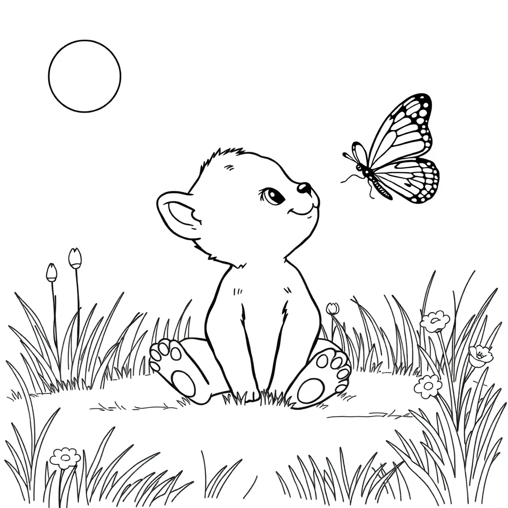 Baby Animal coloring page