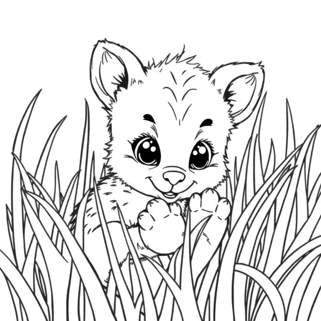 Baby Animal coloring page