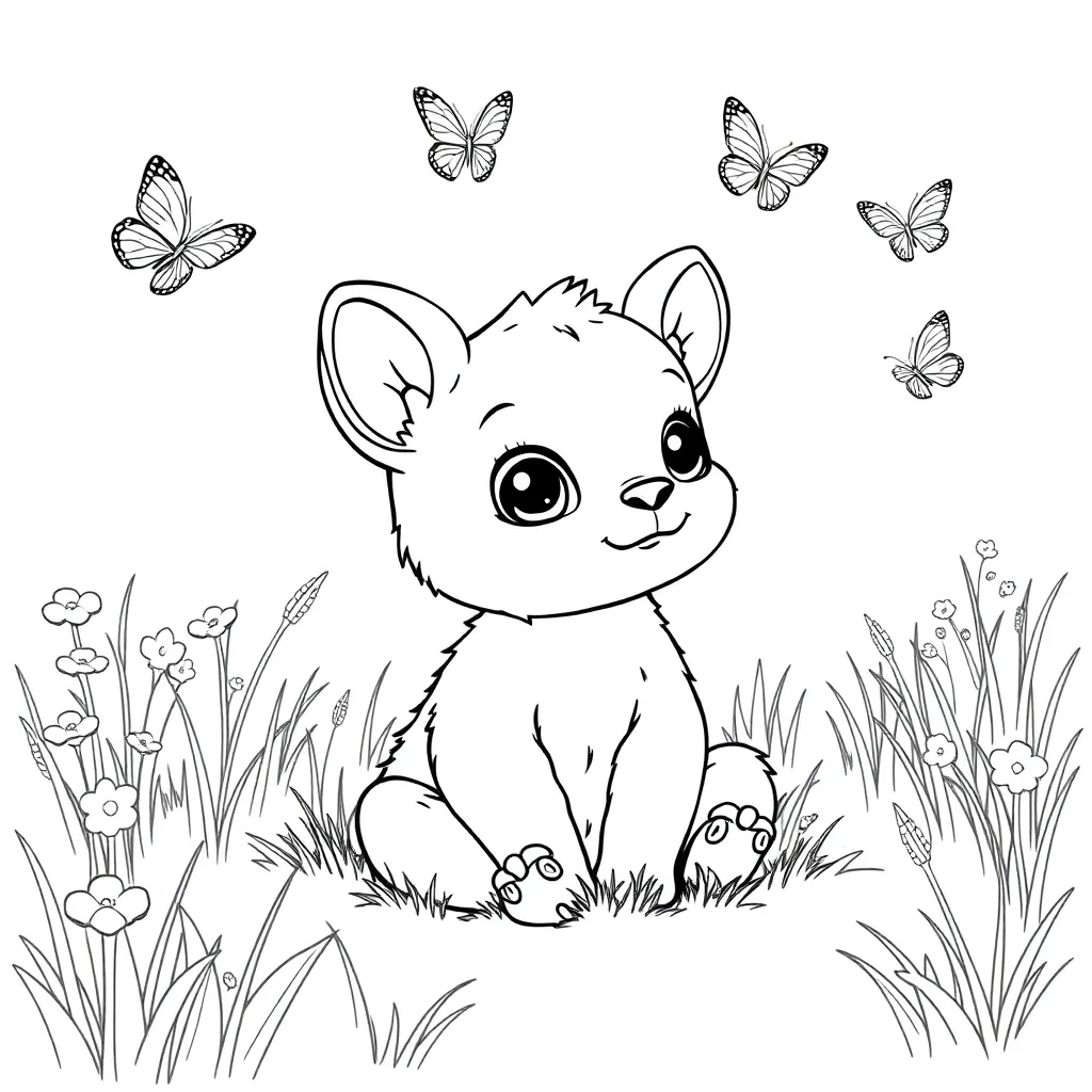 Baby Animal coloring page