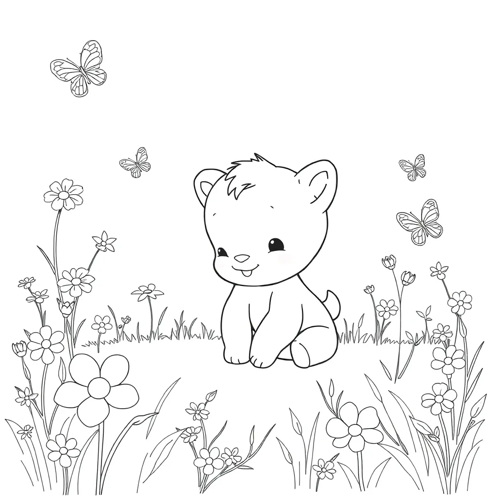 Baby Animal coloring page