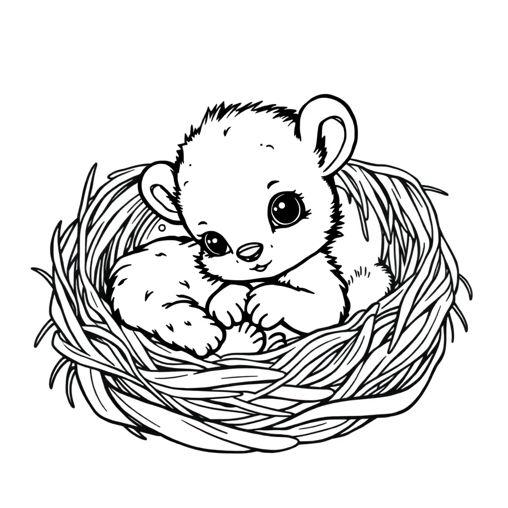 Baby Animal coloring page