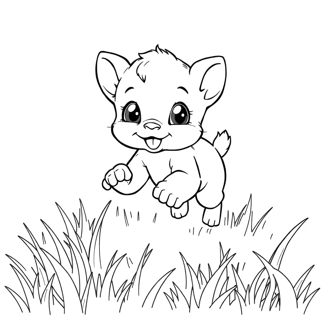 Baby Animal coloring page