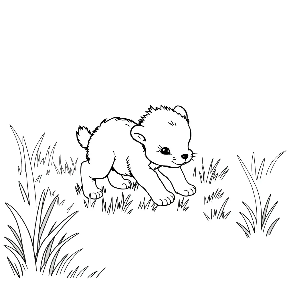 Baby Animal coloring page