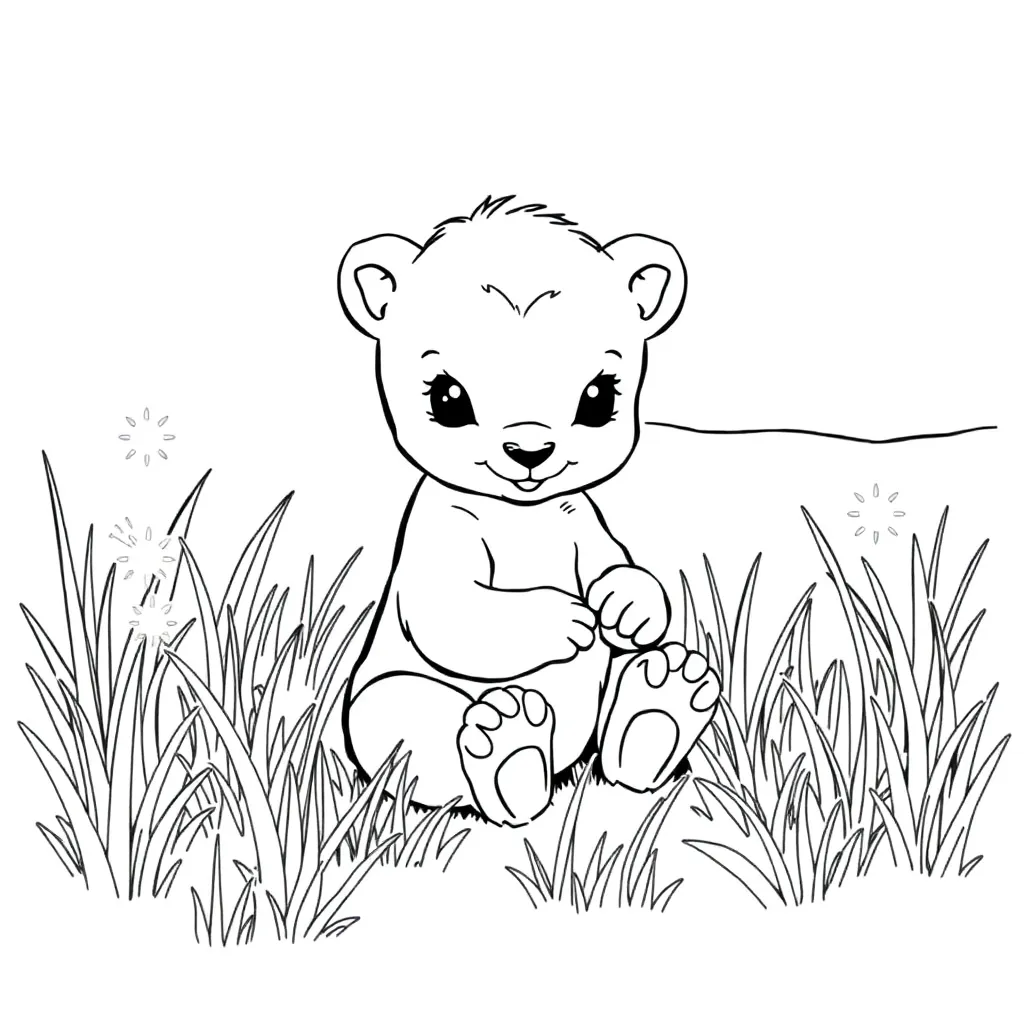 Baby Animal coloring page