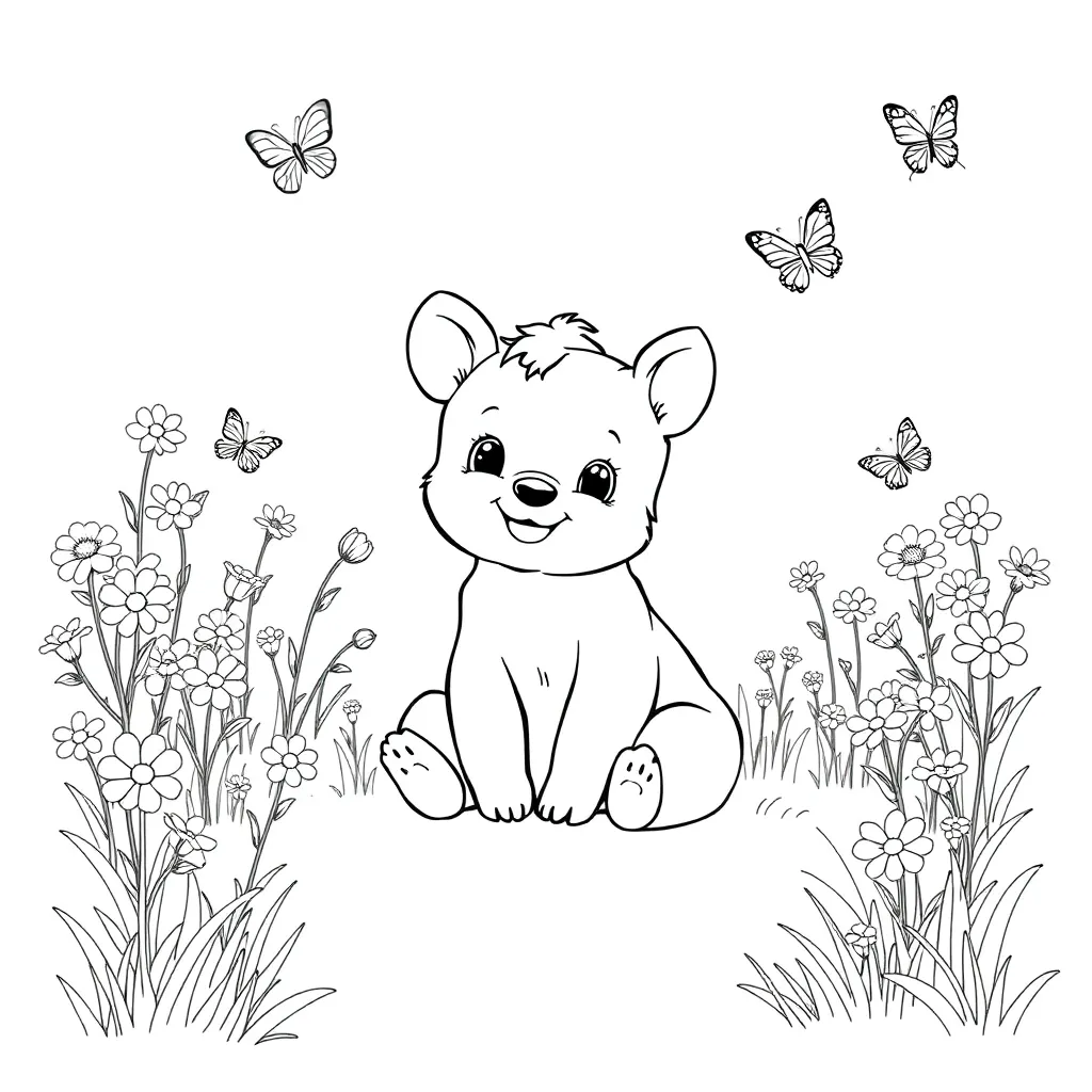 Baby Animal coloring page