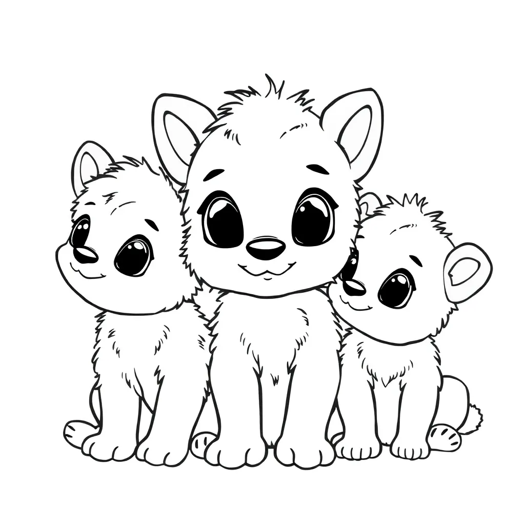 Baby Animal coloring page